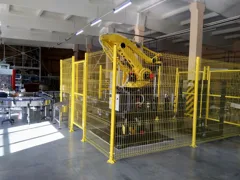 Робототехнический комплекс для паллетирования коробок с готовой продукцией